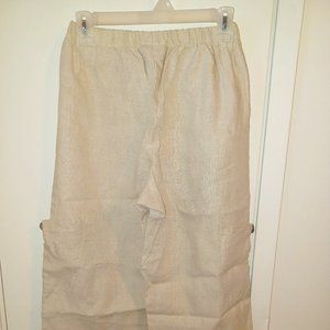 Goddess Gear Cargo Wide Leg Pants Natural Organic Fiber Clothing Large
